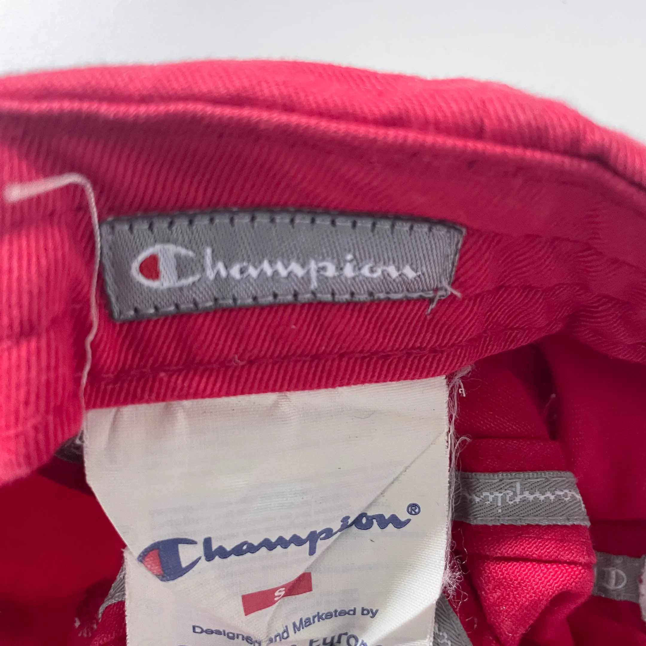 Vintage Red mens Adjustable Champion baseball cap