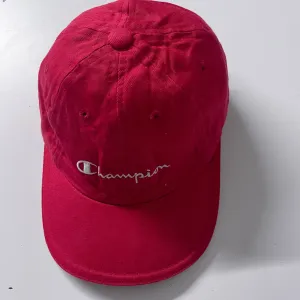Vintage Red mens Adjustable Champion baseball cap