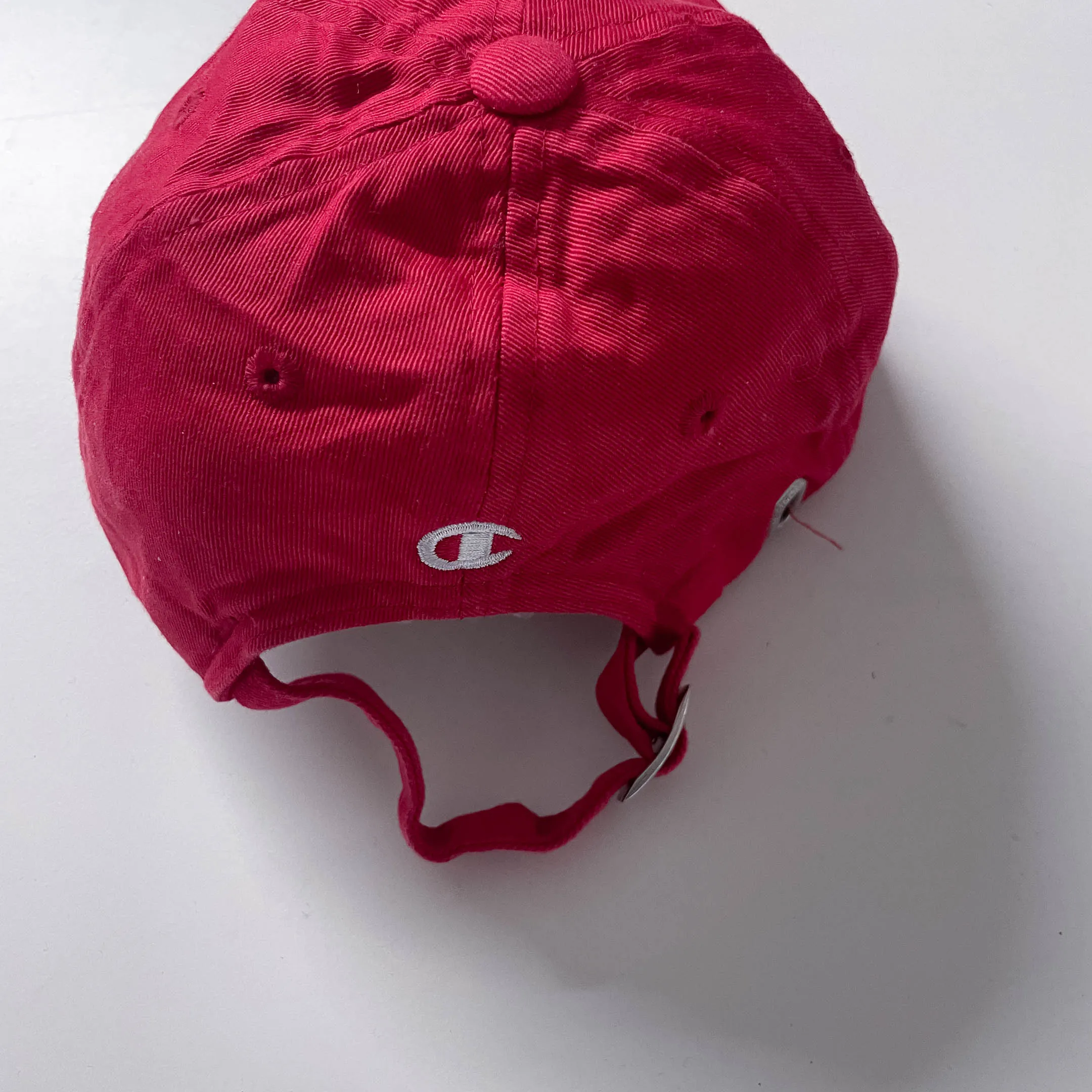 Vintage Red mens Adjustable Champion baseball cap