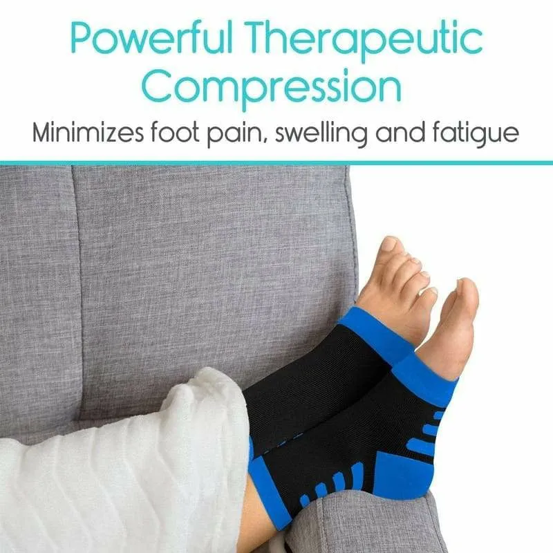 Vive Health Ankle Compression Socks, Pair of 2