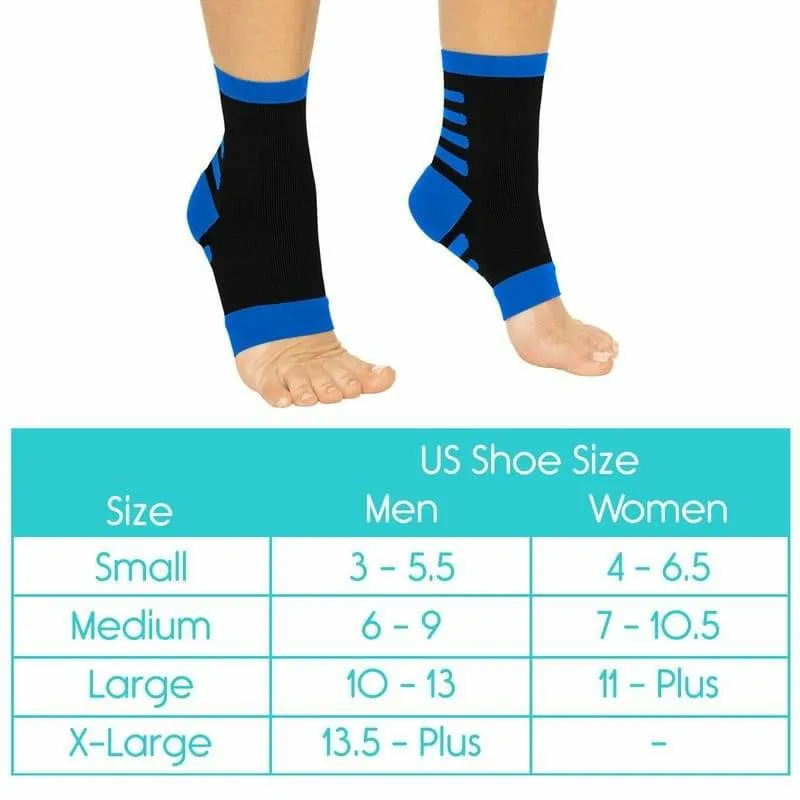 Vive Health Ankle Compression Socks, Pair of 2