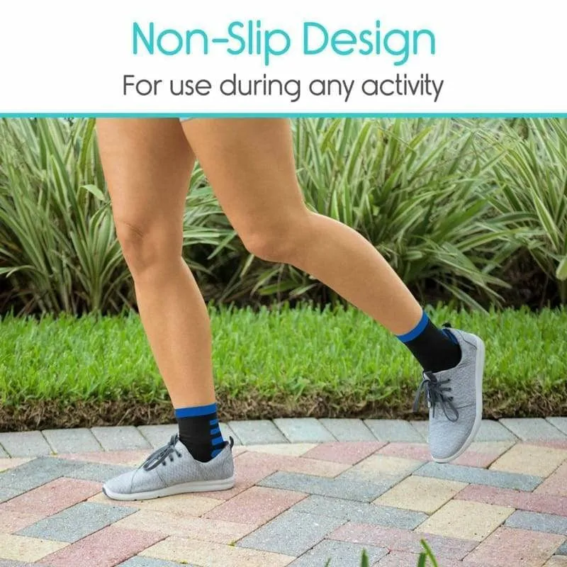Vive Health Ankle Compression Socks, Pair of 2