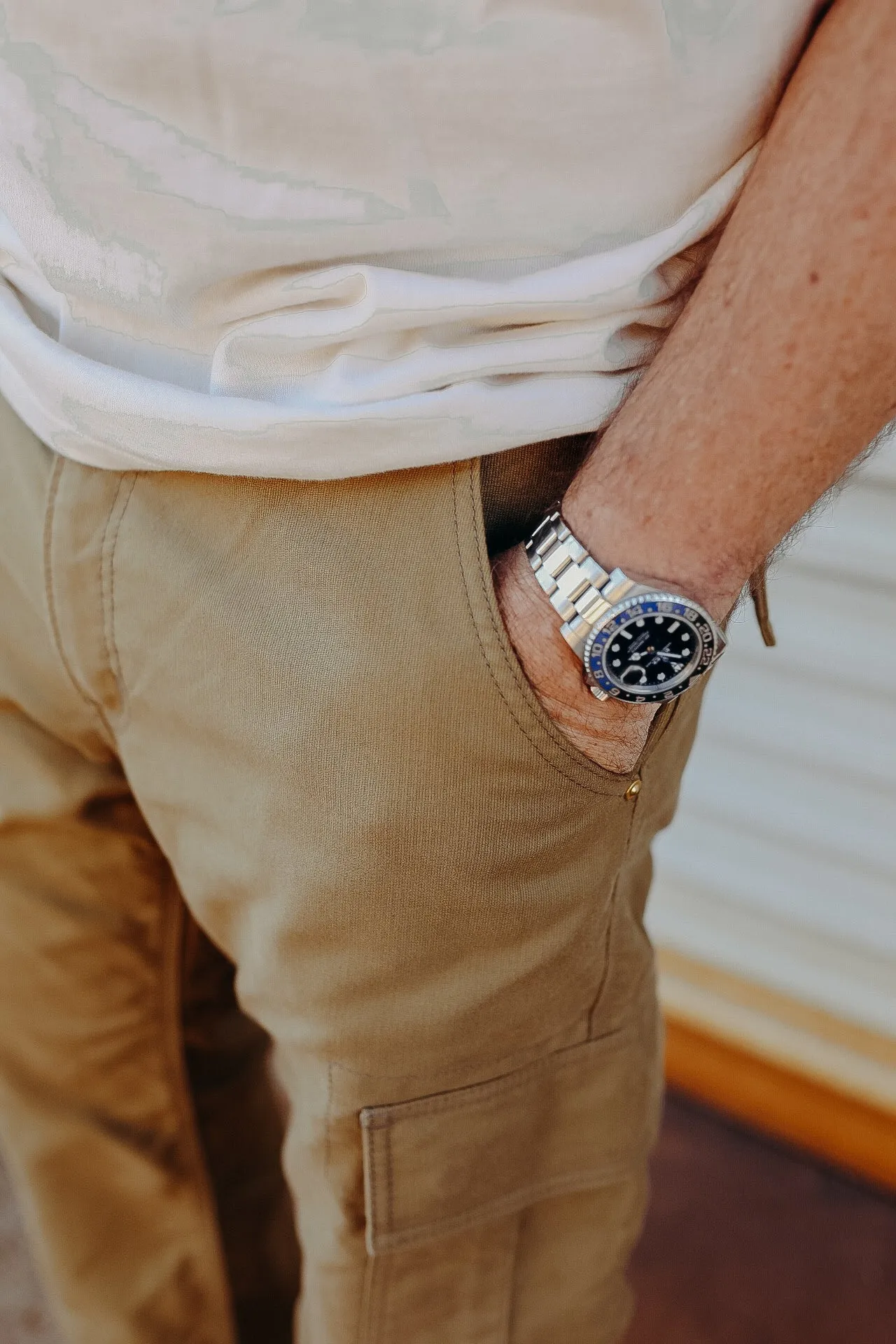 Whipcord Cargo Pants - Khaki IH-738-KHA