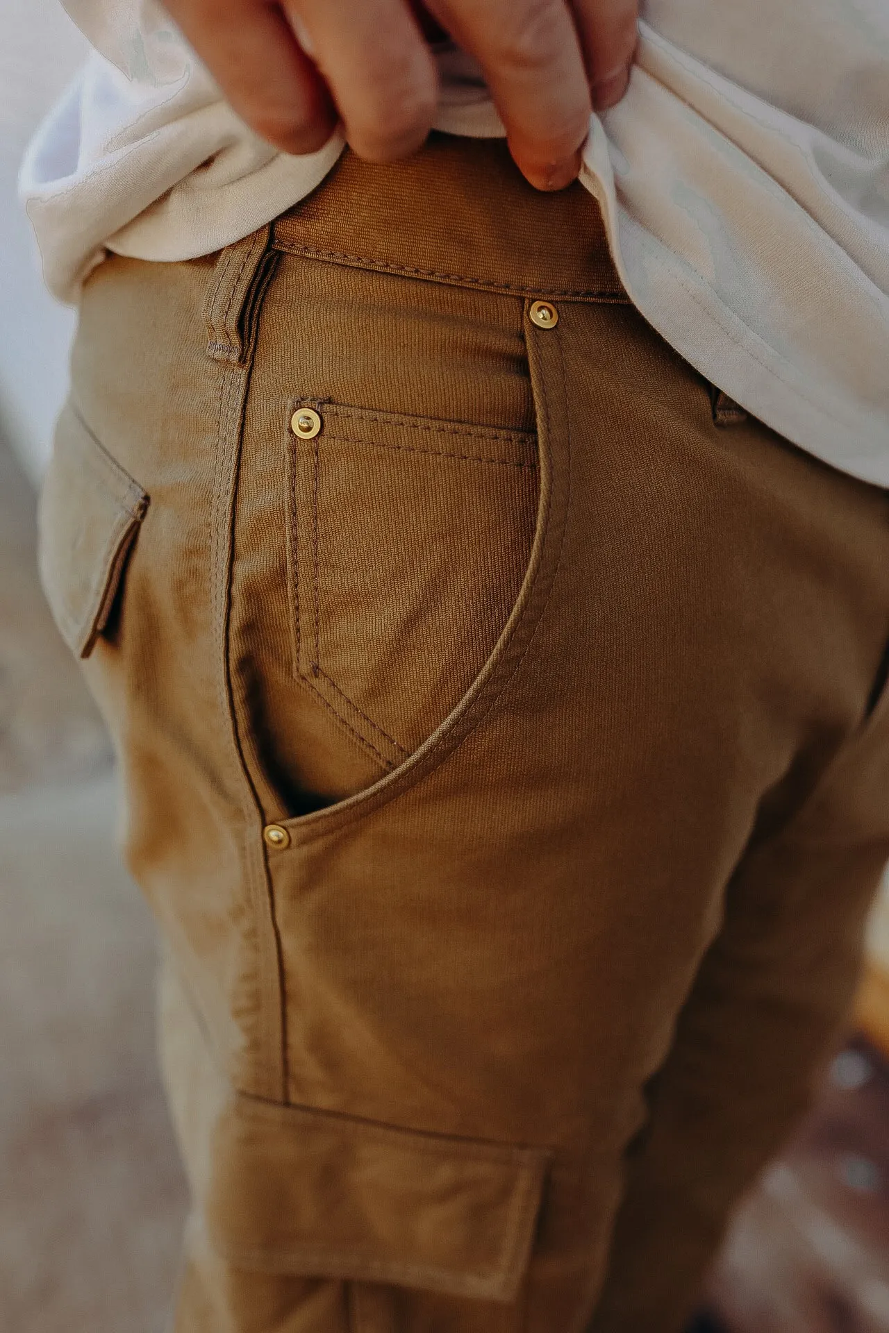 Whipcord Cargo Pants - Khaki IH-738-KHA