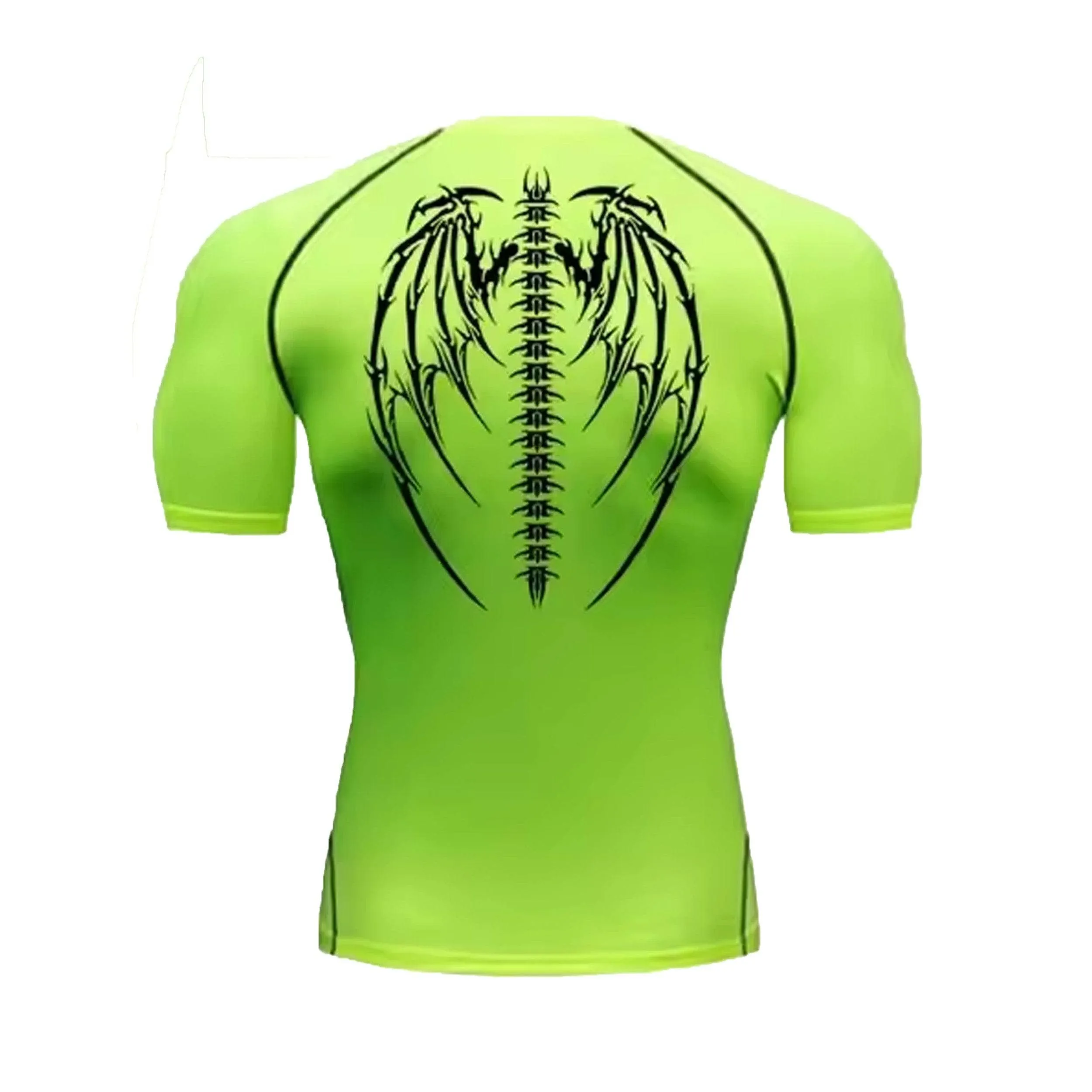 Wing Crest Green Compression Shirt