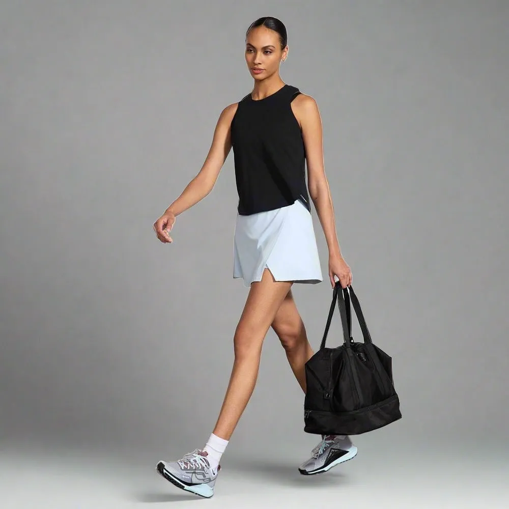 Womens Aerate Run Tank Top - Black