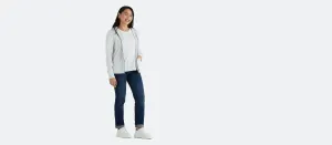 Women's French Terry Zip Hoodie | Light Heather Grey