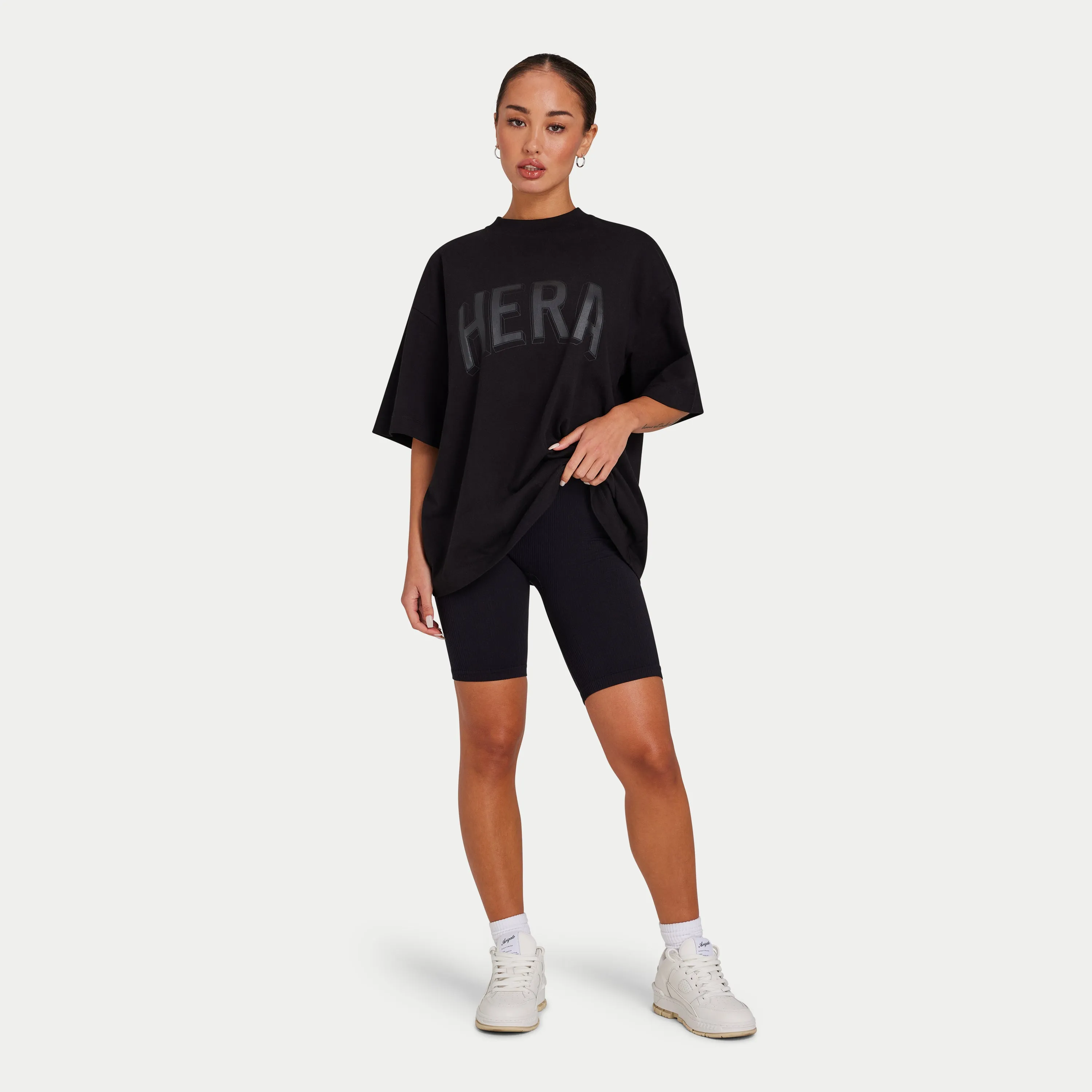 Womens Ribbed Base Short - Black