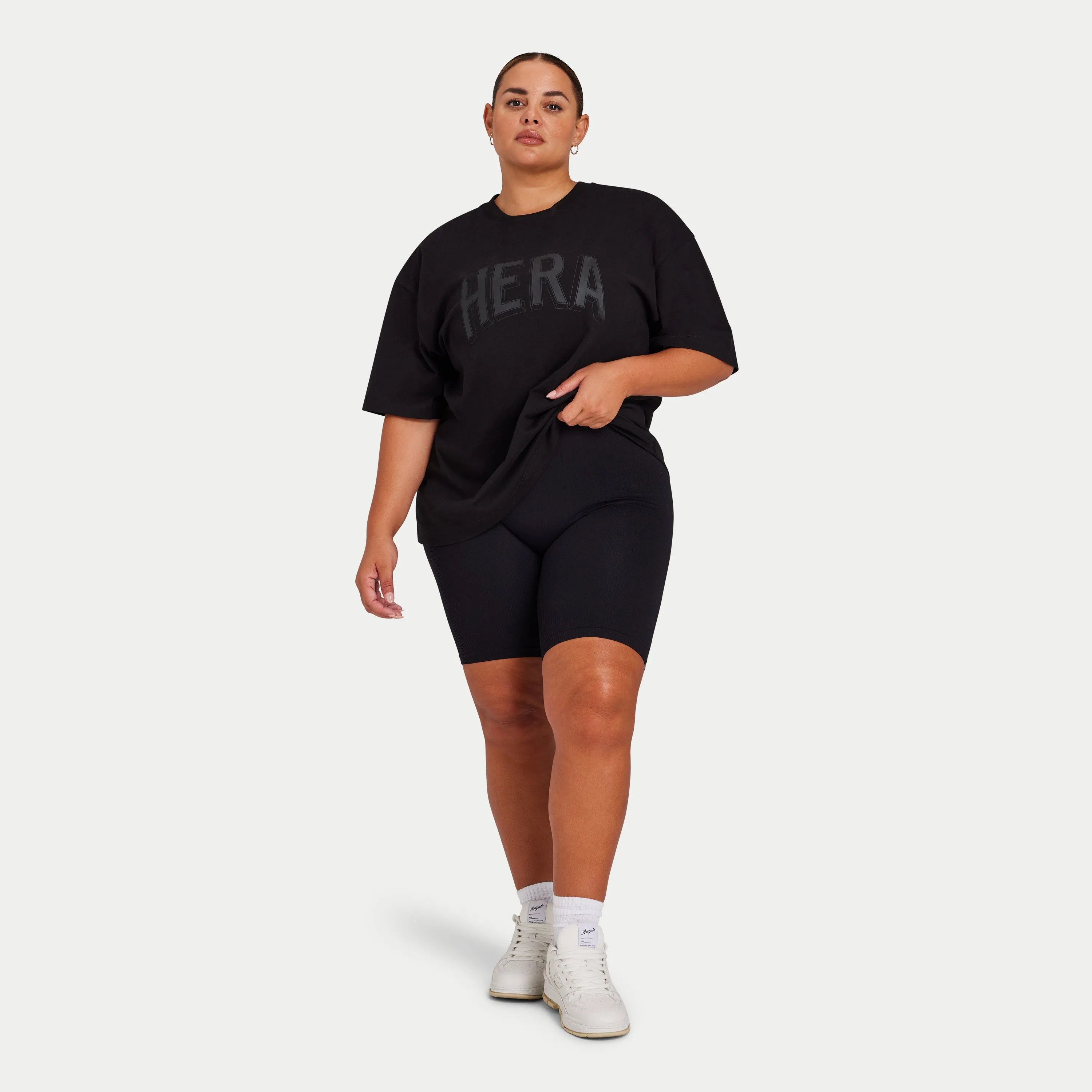 Womens Ribbed Base Short - Black