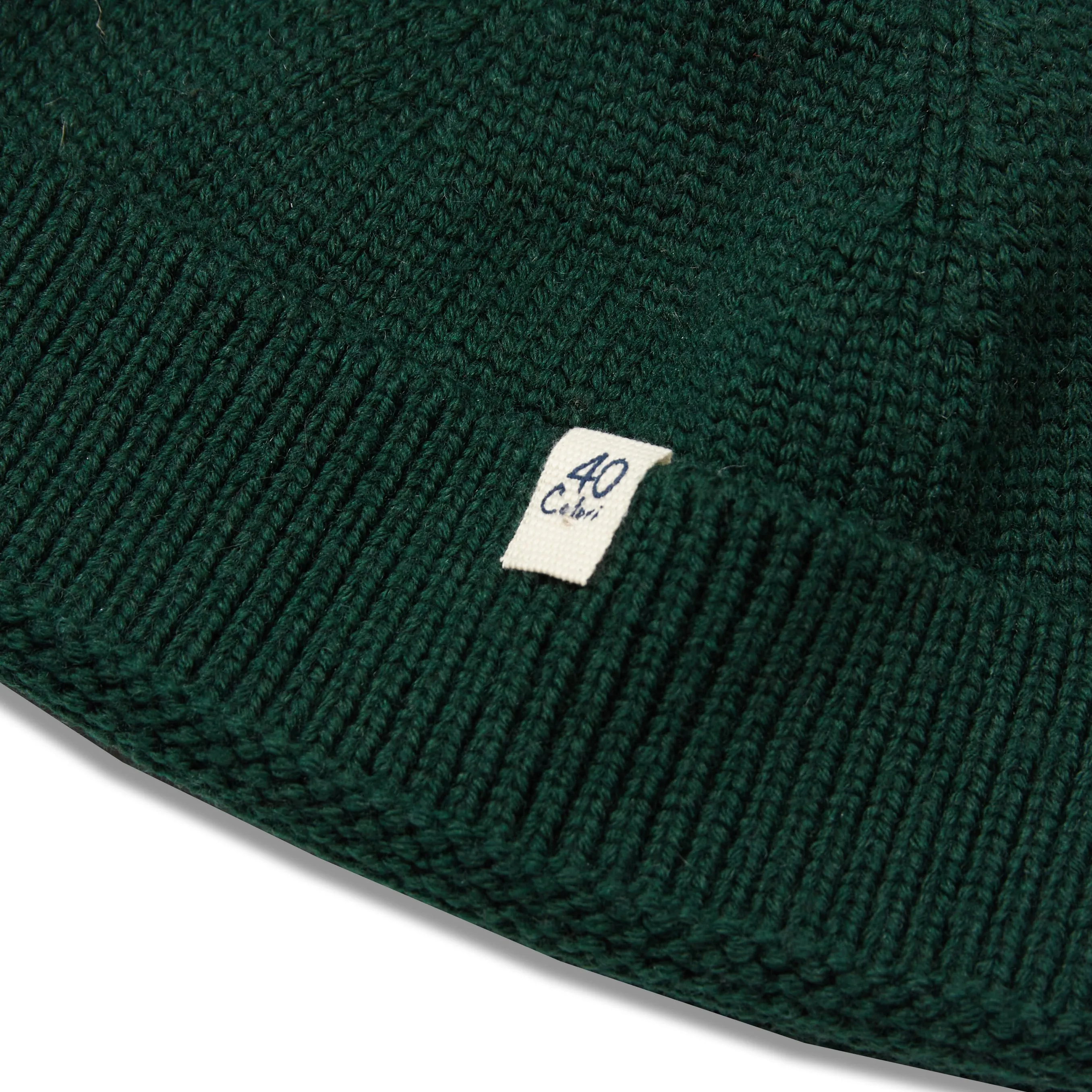 Woollen Fisherman Beanie Hat - Rust