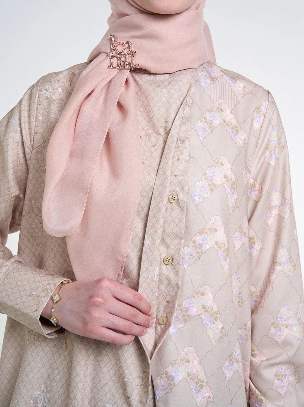 ZARY ASYMMETRIC TUNIC TAUPE